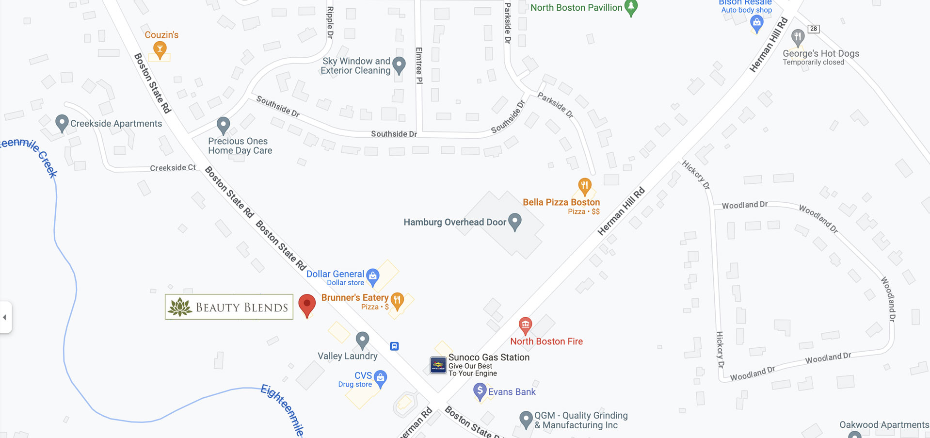 Map for 7166 Boston State Road, Hamburg, NY